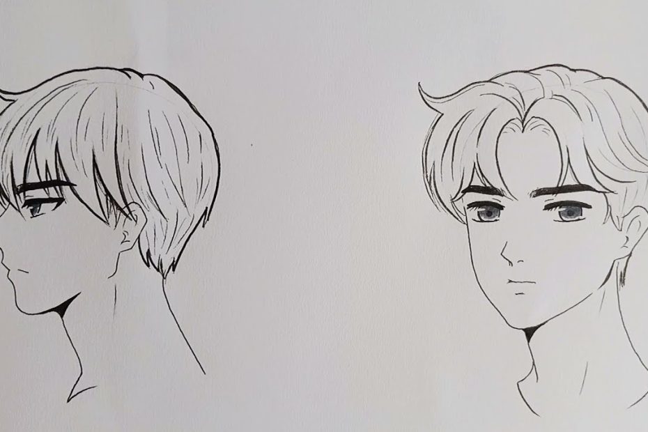 Học cách vẽ khuôn mặt anime nam cho người mới bắt đầu