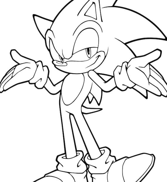 Sonic The Hedgehog Coloring Book/ Digital/ Instant Download/ - Etsy