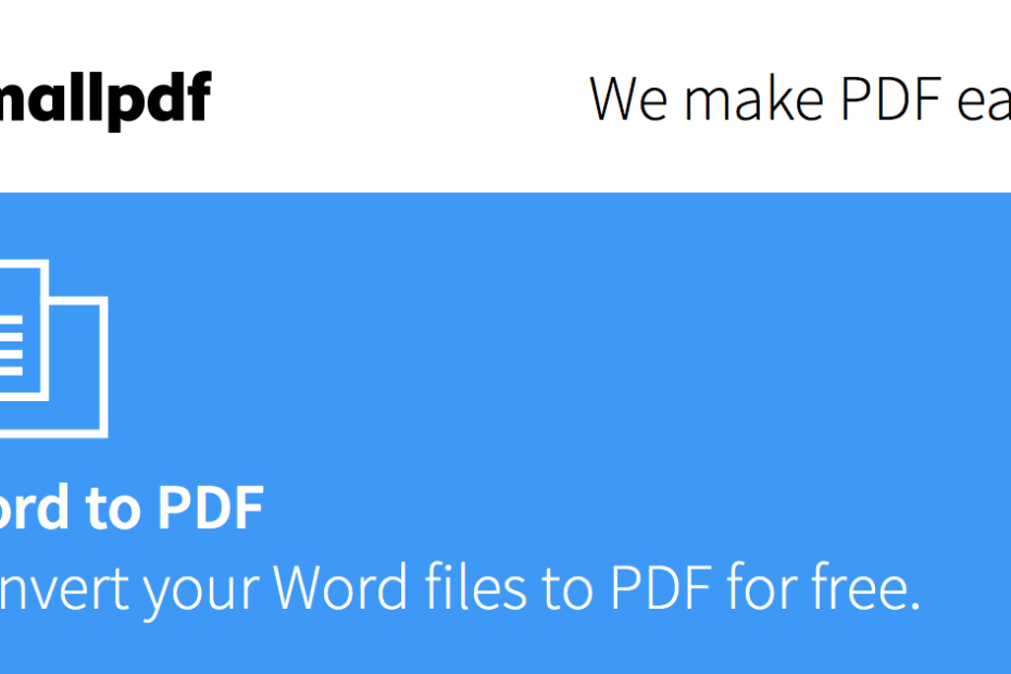 Word To Pdf | Convert Your Doc To Pdf Online For Free