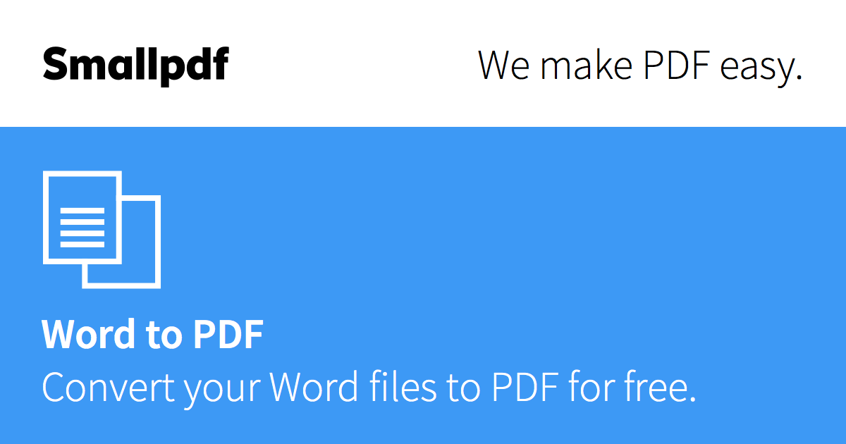 Word To Pdf | Convert Your Doc To Pdf Online For Free