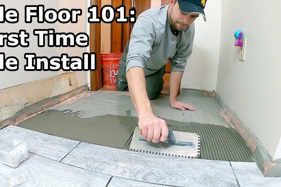 Tile Floor 101 | Step By Step How To Install Tile For The First Time -  Youtube