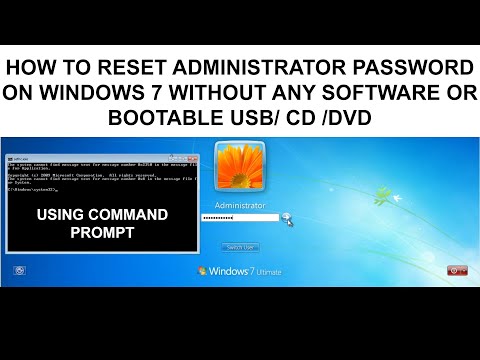 how to reset administrator password on windows 7 without any Software or Bootable USB/CD/DVD | 2023